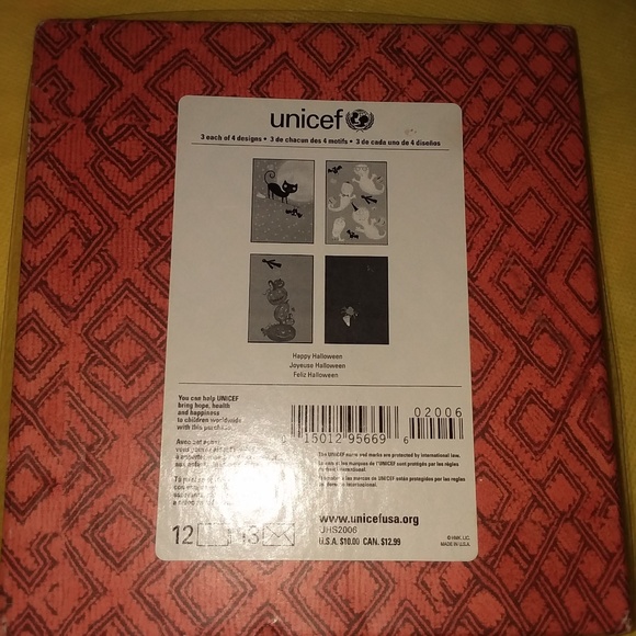 NEW UNICEF 12 HAPPY HALLOWEEN CARDS - Picture 3 of 3